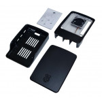 Détail du contenu du boitier Officiel Pi Case avec ventilateur pour Raspberry Pi 5 Détail du contenu du boitier Officiel Pi Case avec ventilateur pour Raspberry Pi 5