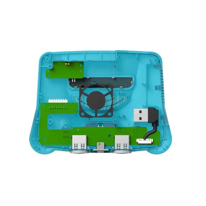 Vue intérieure du boitier Retroflag 64Pi pour Raspberry Pi 5