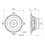 Dimensions du haut-parleur FR 10 HM