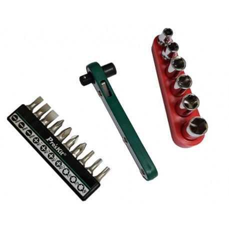 Clé à cliquet double porte embout