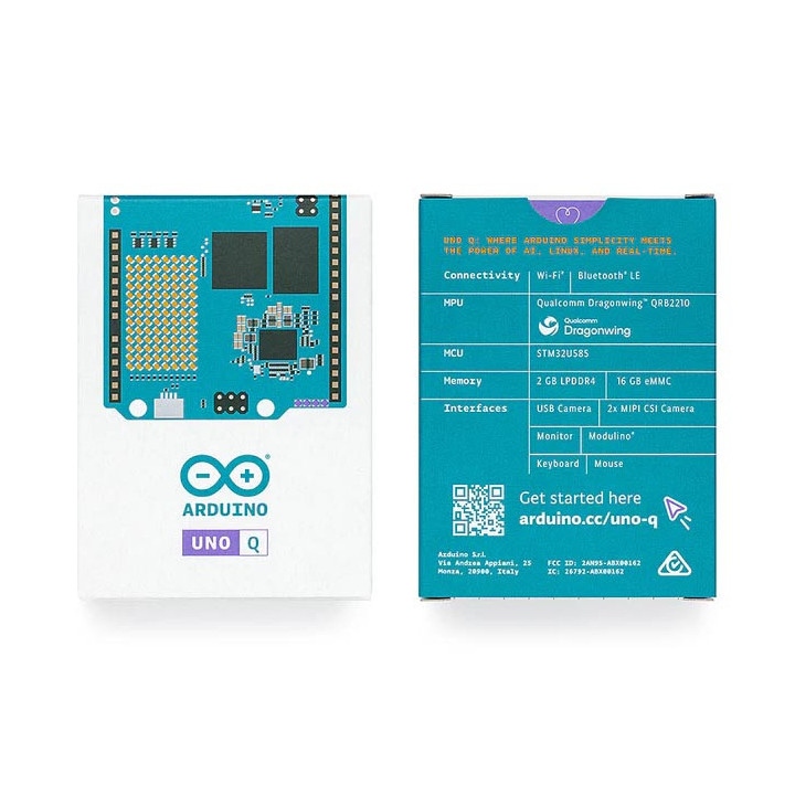 Boite de l'Arduino UNO Q ABX00162