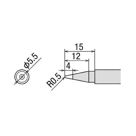 Panne conique 1mm pour fer PX-201 et PX-338