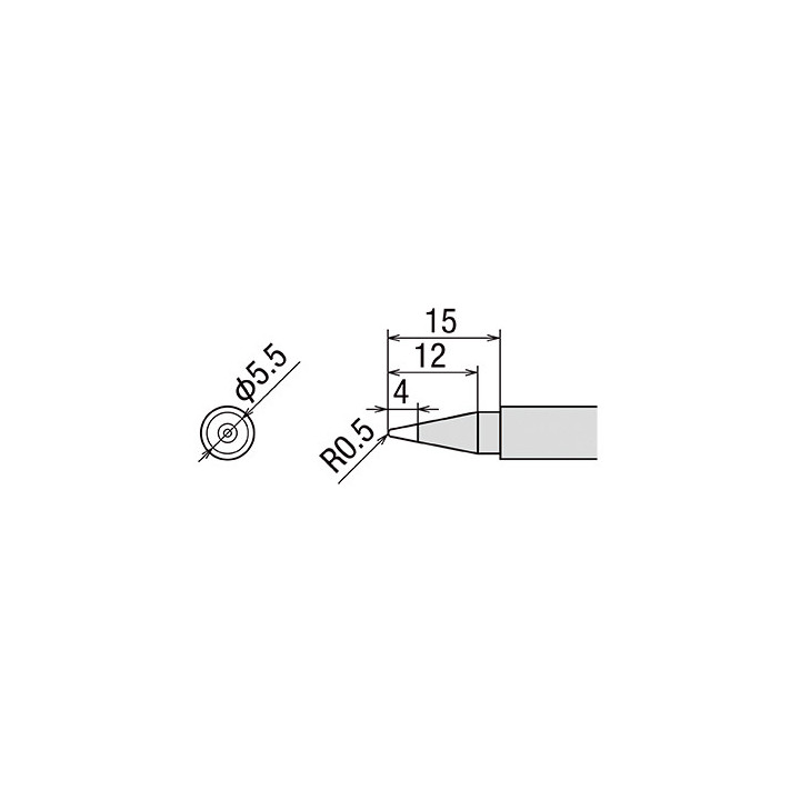 Panne conique 1mm pour fer PX-201 et PX-338