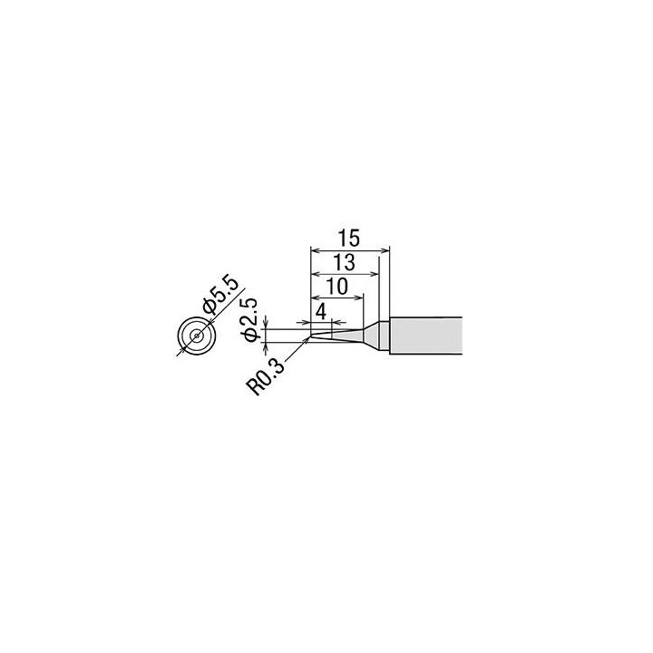 Panne conique 0,6mm pour fer PX-201 et PX-338