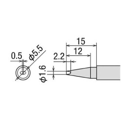Panne tournevis 1,2mm pour fer PX-201 et PX-338