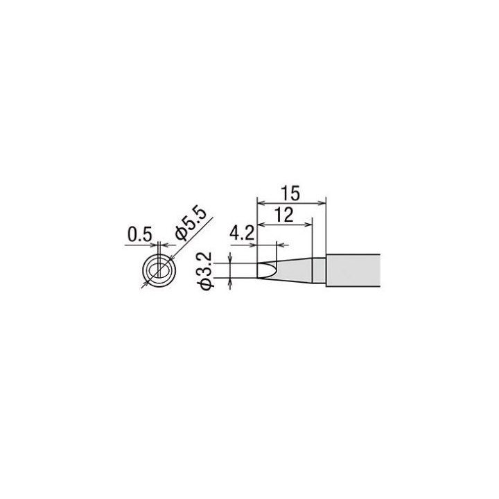 Panne tournevis 3,2mm pour fer PX-201 et PX-338