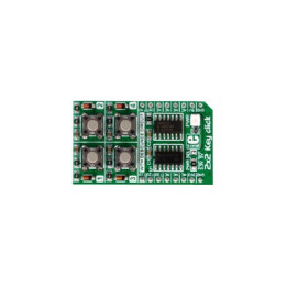 MIKROE-2152 : 2x2 Key click - 4 boutons avec anti-rebond