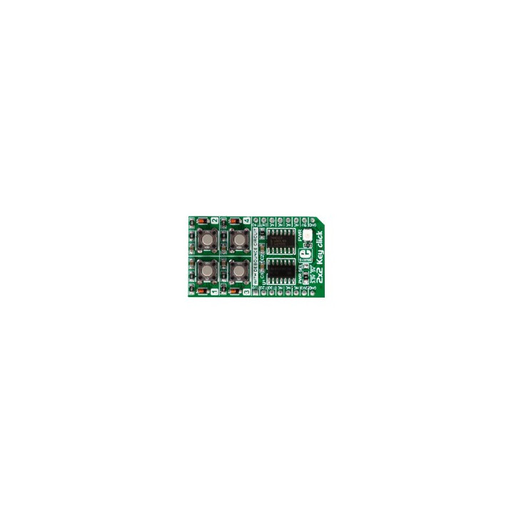 MIKROE-2152 : 2x2 Key click - 4 boutons avec anti-rebond