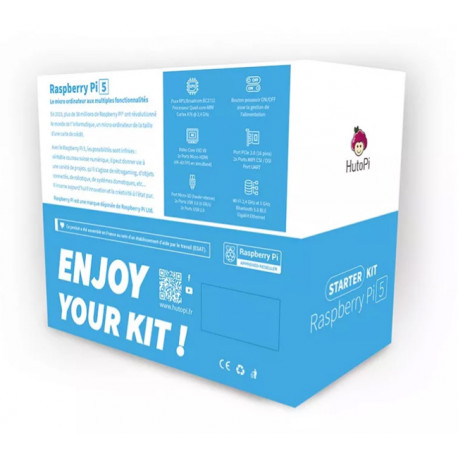 Boite de rangement du Starter kit HutoPi Raspberry Pi 5 version 16 GB