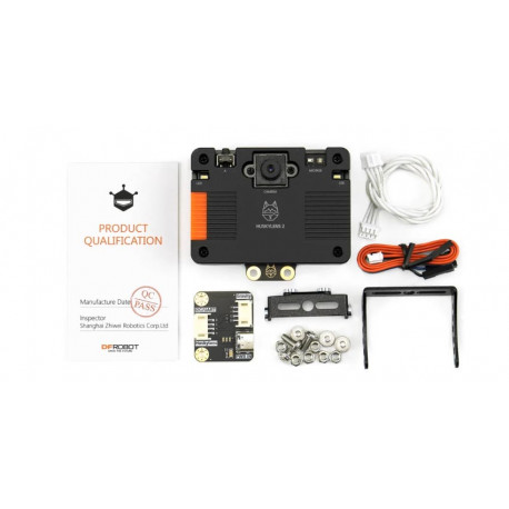 Détail du contenu livré avec le module SEN0638 Gravity HuskyLens 2