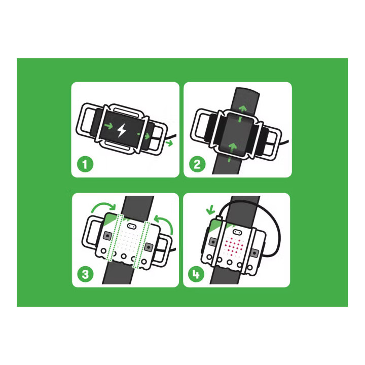 Bracelet ajustable pour micro:bit V1 ou V2