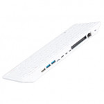 Vue arrière du Raspberry Pi 500 en clavier AZERTY (FR)