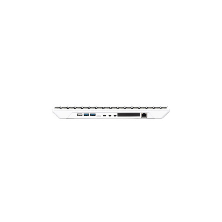 Vue arrière du Raspberry Pi 500+ clavier AZERTY (FR)