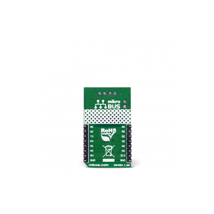 Vue arrière de l'interface RS485 Isolator click