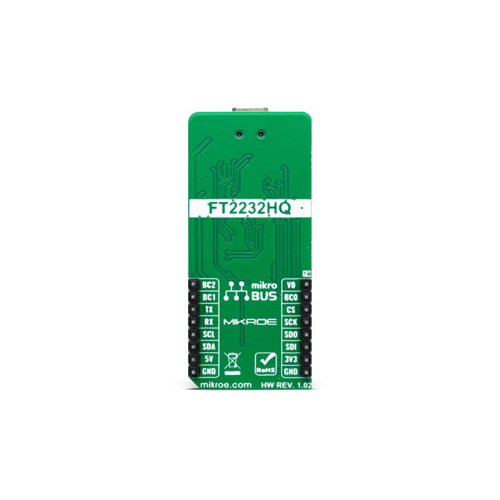 Vue arrière du module FTDI Click