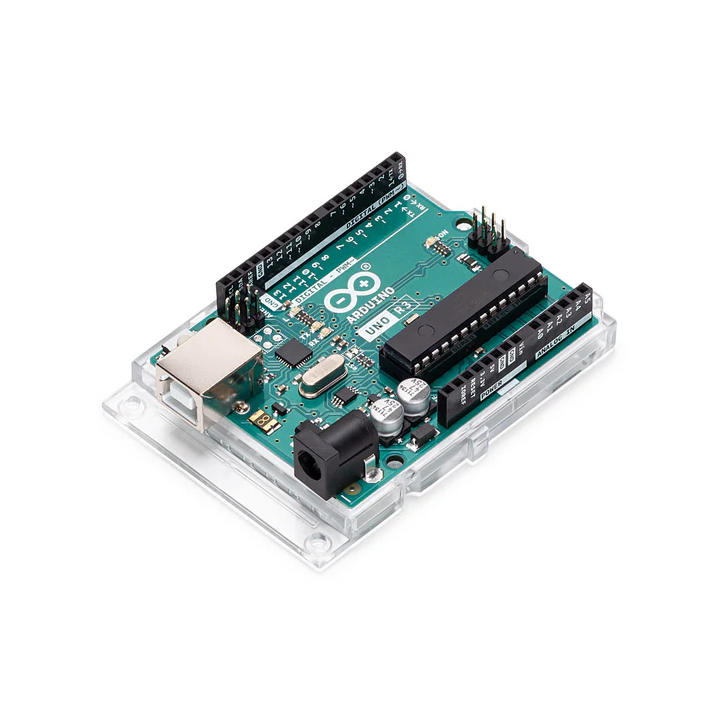 Vue de côté de la carte Arduino® UNO Rev 3 A000066
