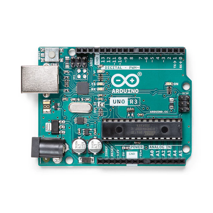 Vue détaillée de la carte Arduino® UNO Rev 3 A000066