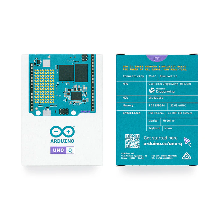 Boite de l'arduino UNO Q ABX00162 version 4 Go