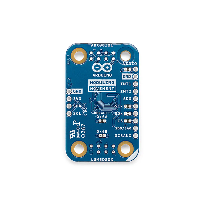 Vu de dessous du module Arduino Modulino Movement ABX00101