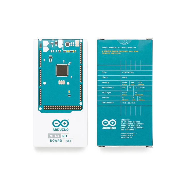 Boite de la carte Arduino® Mega 2560 Rev 3 A000067