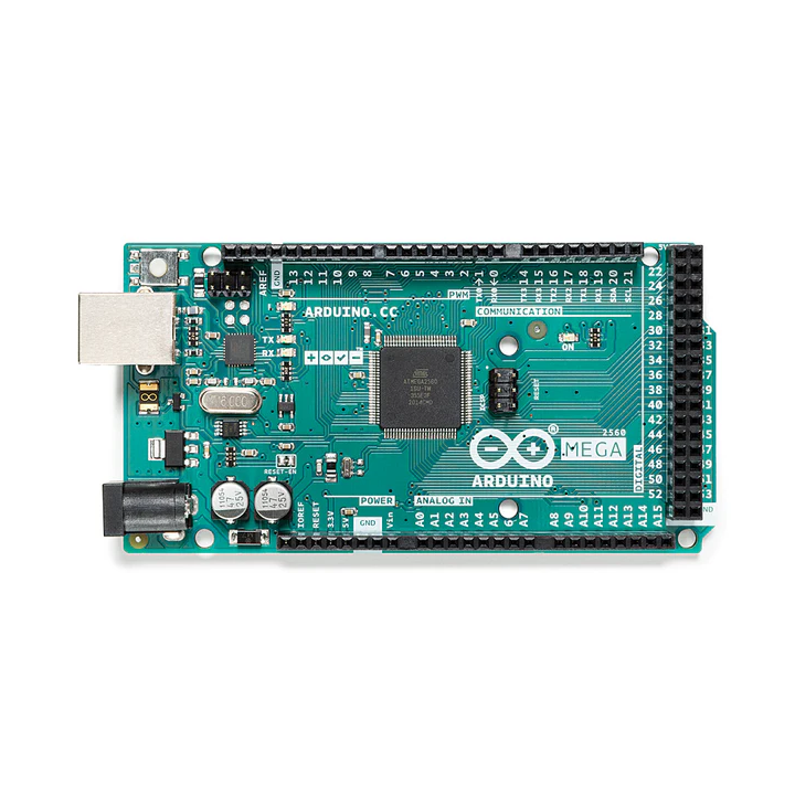 Vue avant de la carte Arduino® Mega 2560 Rev 3 A000067