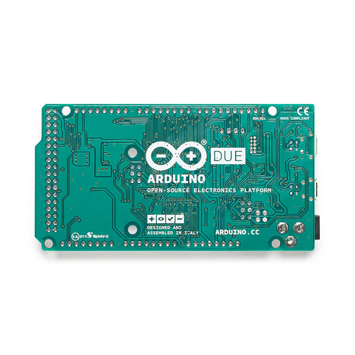 Vue arrière de la carte Arduino® Due A000062