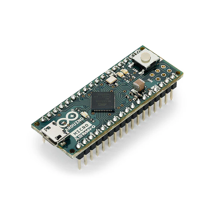 Vue de côté de la carte Arduino® micro A000053
