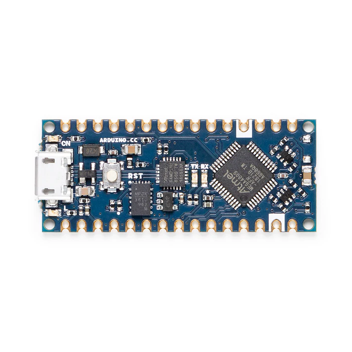 Vue de la face avant de la carte Arduino® Nano Every ABX00028