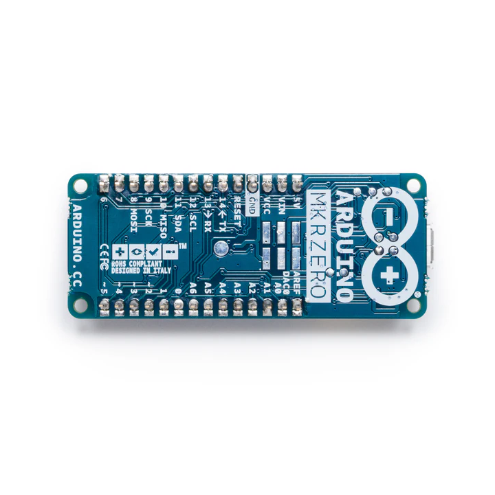 Vue de dessous de la carte Arduino® MKR ZERO ABX00012