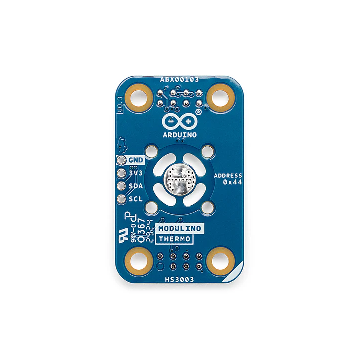 Vue de dessous du module Arduino Modulino Thermo ABX00103