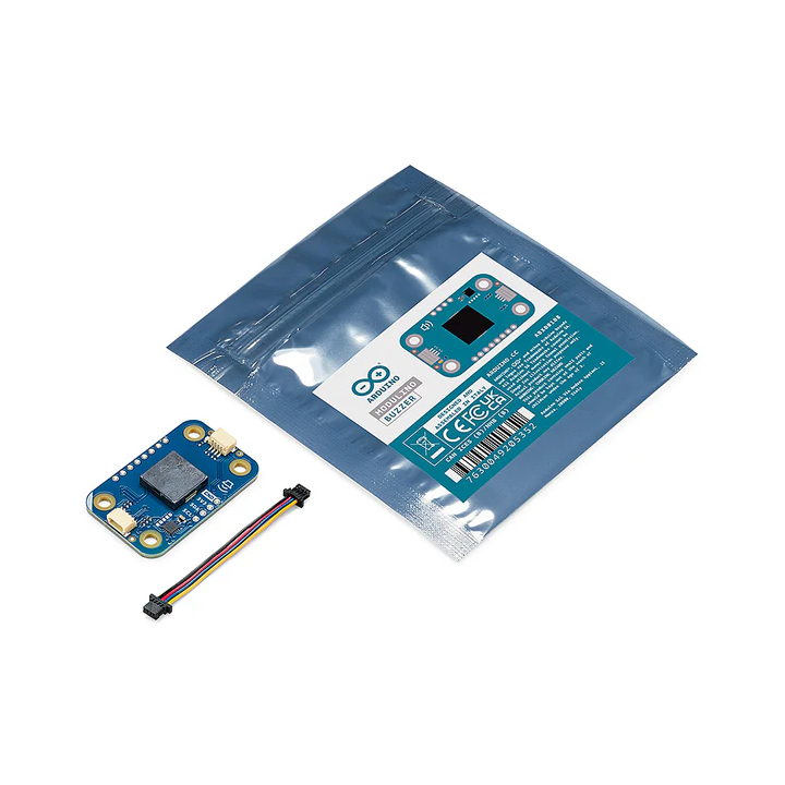 Détail de contenu du module Arduino Modulino Buzzer ABX00108