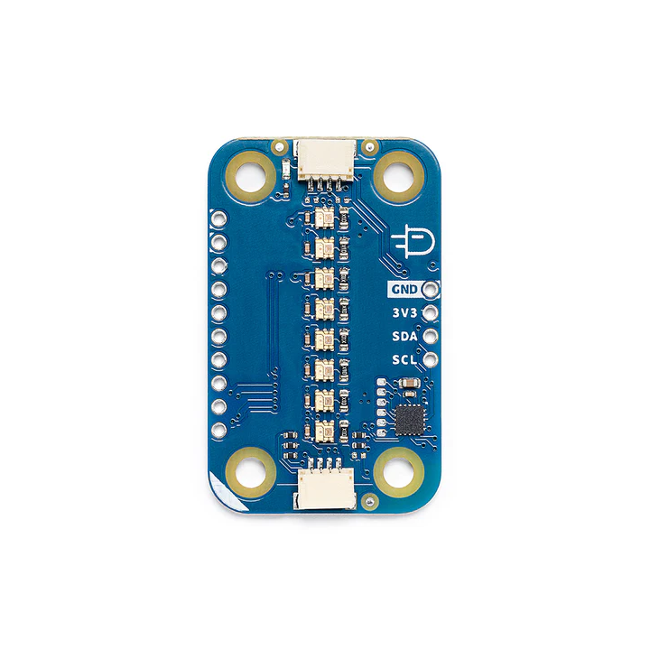 Vue de dessus du module Arduino Modulino Pixels ABX00109