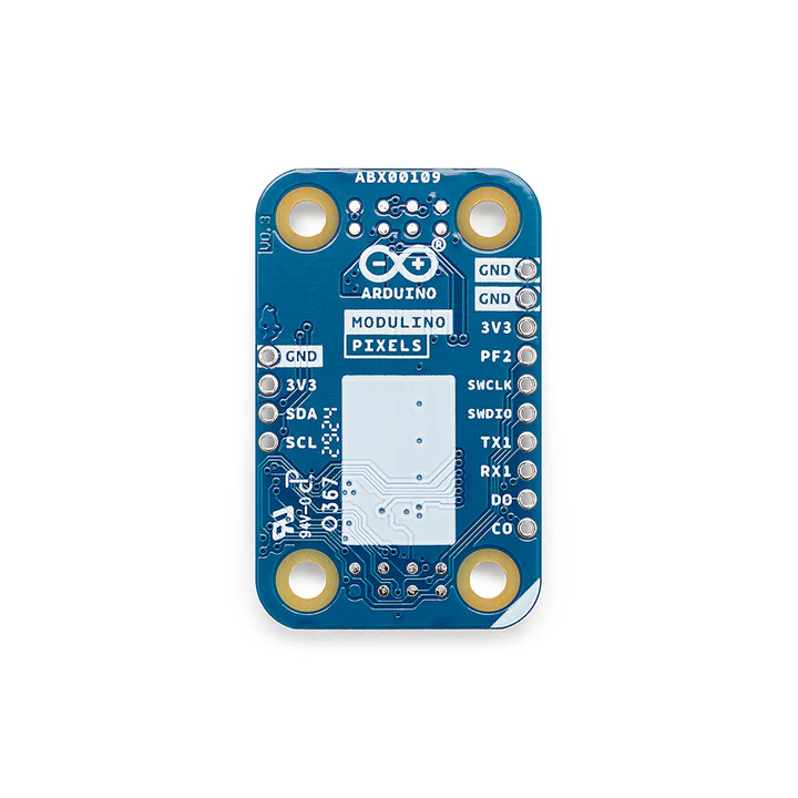 Vue de dessous du module Arduino Modulino Pixels ABX00109