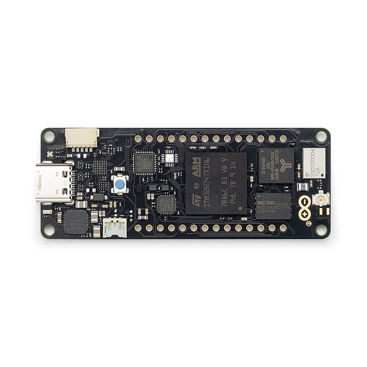Vue de dessus de la carte Portenta H7 Lite Connected