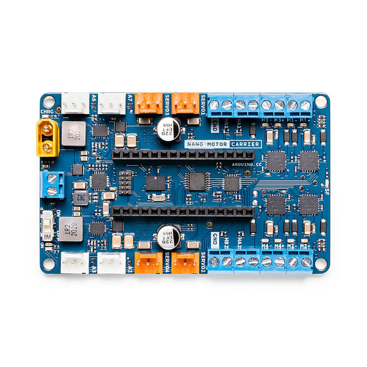 Vue de haut du module Arduino Nano Motor Carrier ABX00041