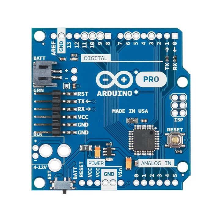 Vue de dessus de la platine Pro - 5 V - 16 MHz DEV-10915