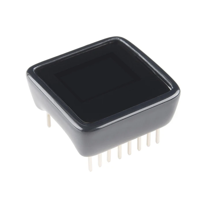 Vue de côté de l'afficheur OLED MicroView DEV-12923