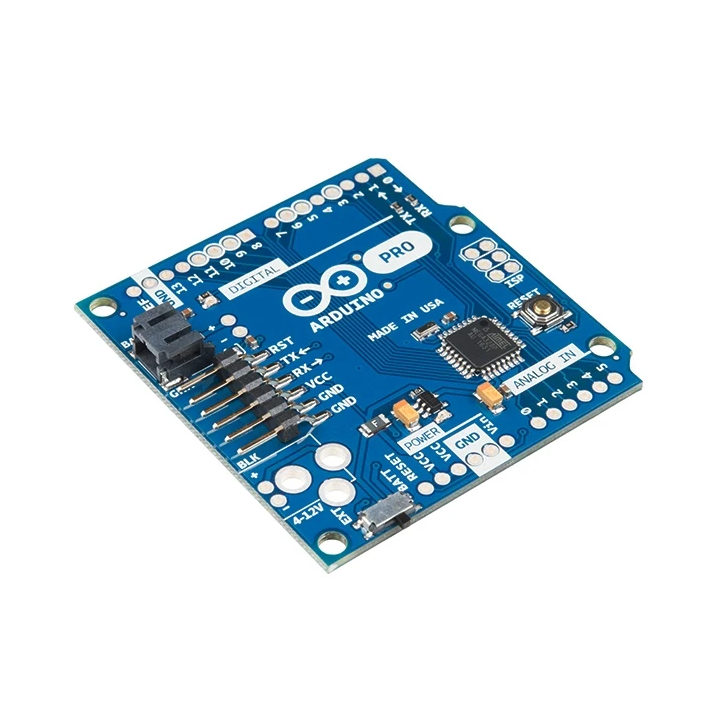 Vue de côté de la platine Pro - 3.3 V - 8 MHz DEV-10914