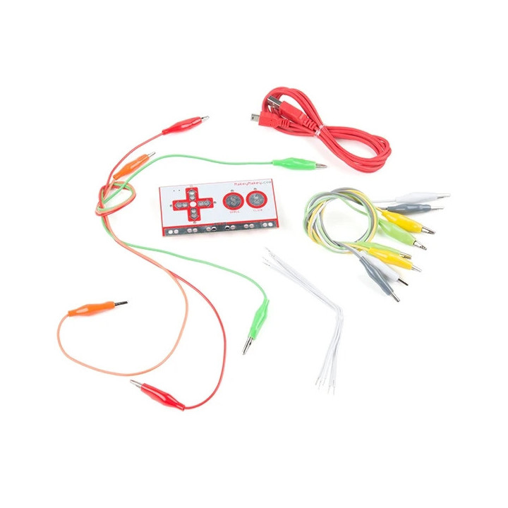 La platine et ses câbles du Starter-kit Makey Makey
