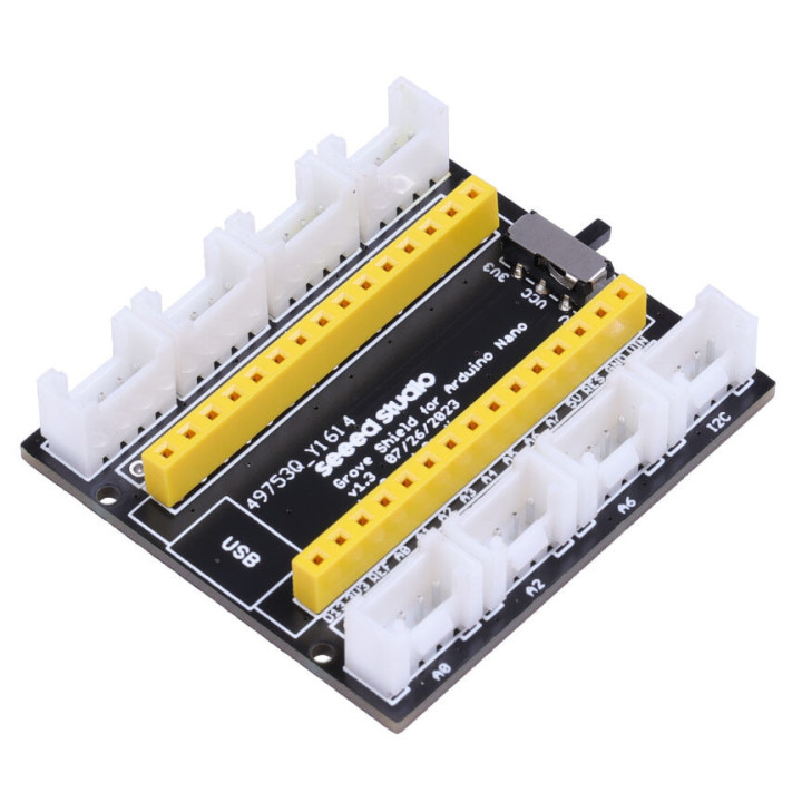 Vue de côté de Shield Grove pour Arduino® Nano 103100124