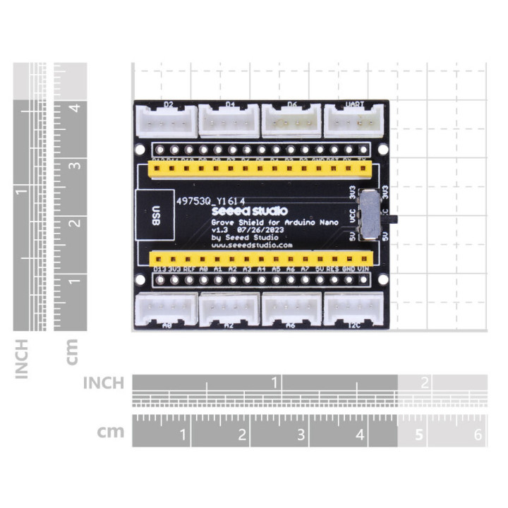 Dimensions du Shield Grove pour Arduino® Nano 103100124