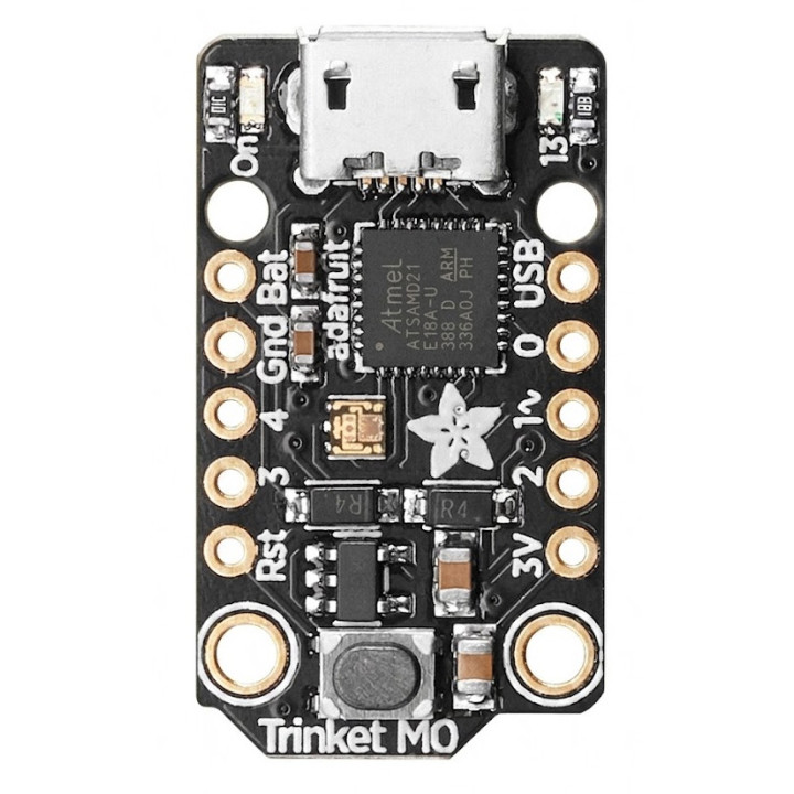Vue du dessus du module Trinket M0 ADA3500