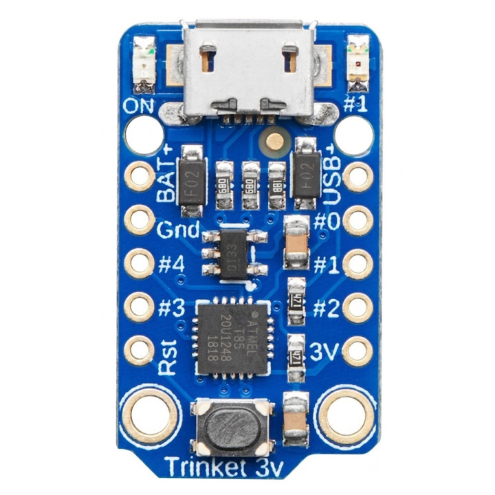Vue de dessus du module Trinket 3 V ADA1500