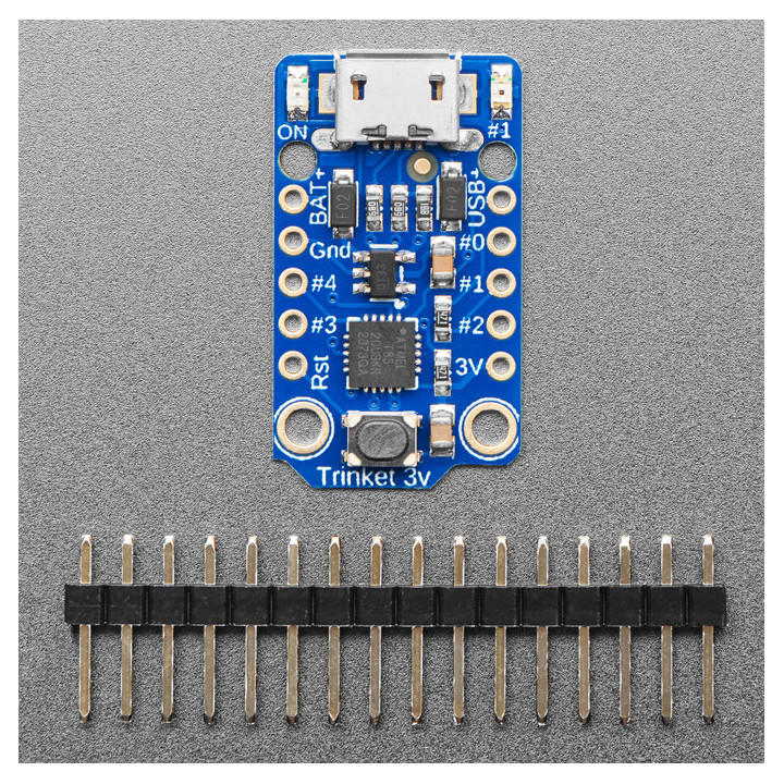 Le module Trinket 3 V ADA1500 et son connetceur