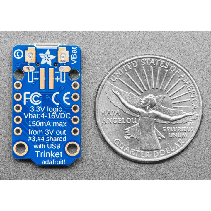 Vue arrière  du module Trinket 3 V ADA1500