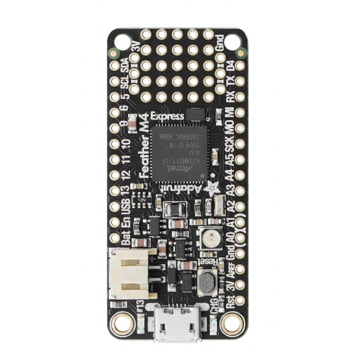 Face avant du module Feather M4 Express avec ATSAMD51