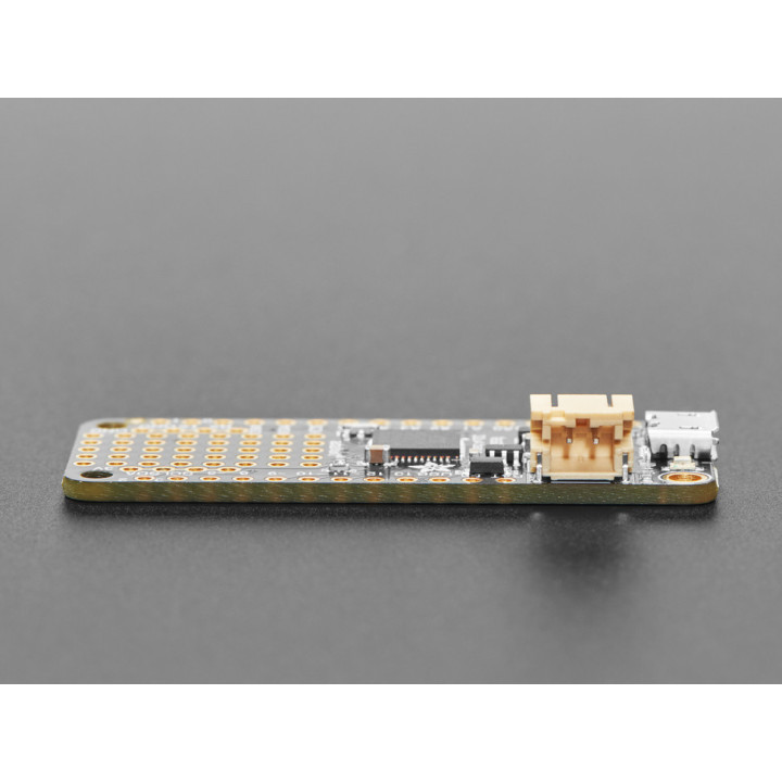 Vue sur la tranche du module Feather 32u4 Basic Proto 2771