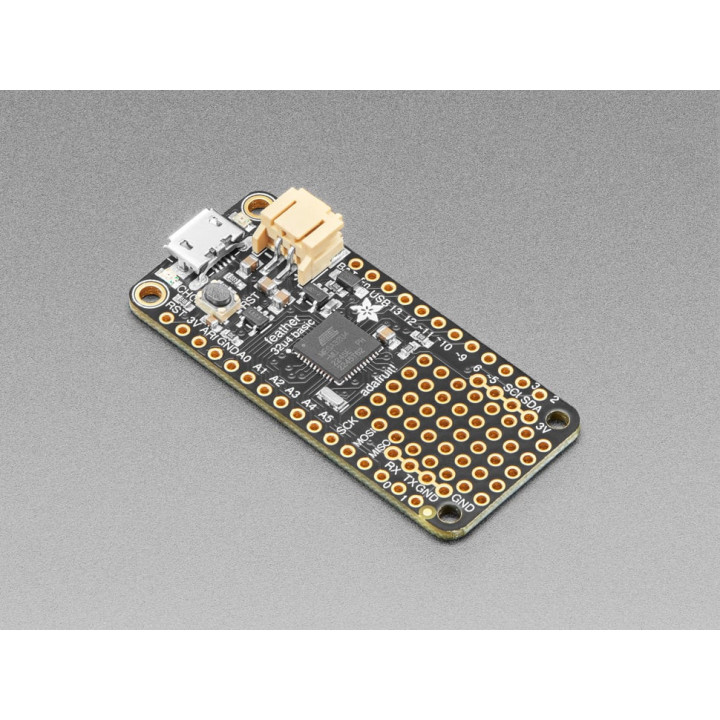 Vue de côté du module Feather 32u4 Basic Proto 2771