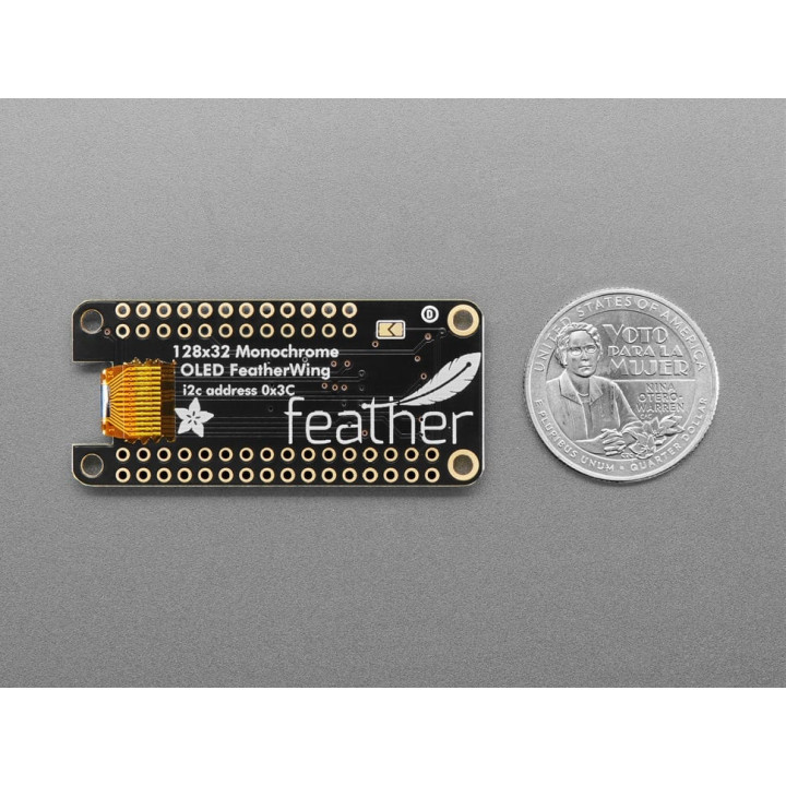 Vue de dos du module FeatherWing OLED - 2900