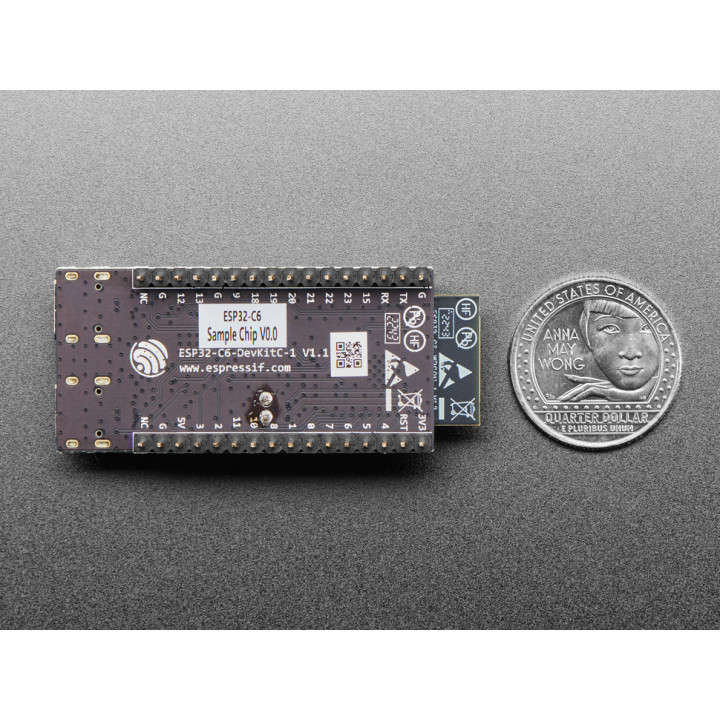Vue de dessous du module ESP32-C6-DevKitC-1-N8